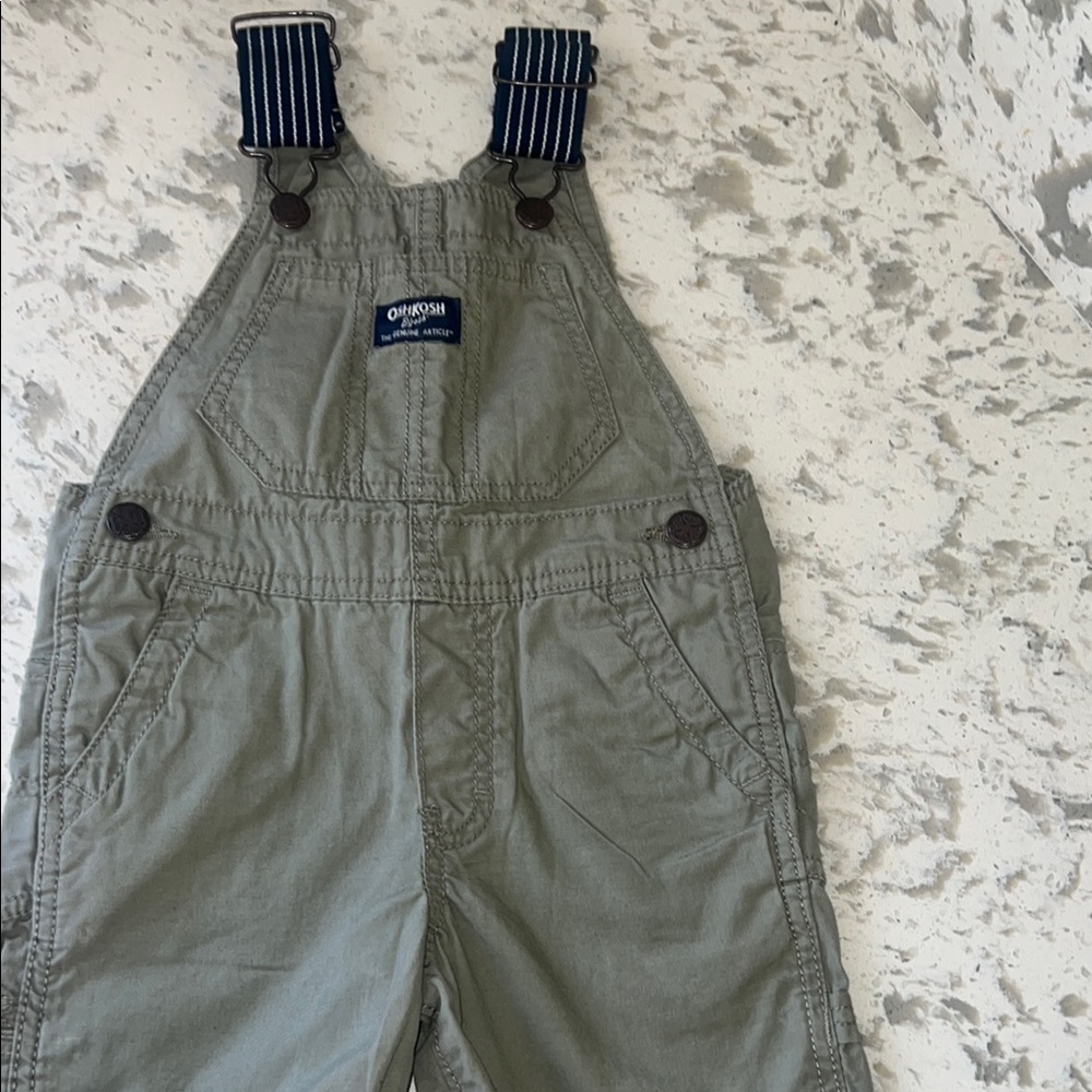OshKosh B'gosh Olive Green Kids Overalls